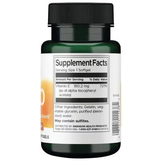 Swanson Premium E-400 - 60 softgels SWANSON