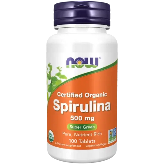 Now Foods - Spirulina, 500 mg, 100 Tablets Now Foods