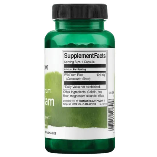 Swanson Full Spectrum Wild Yam 400 mg 60 Capsules SWANSON