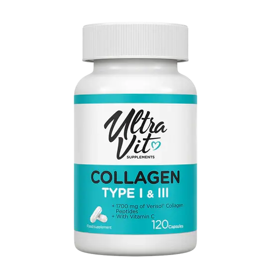 UltraVit COLLAGEN TYPE I & III - 120 capsules UltraVit
